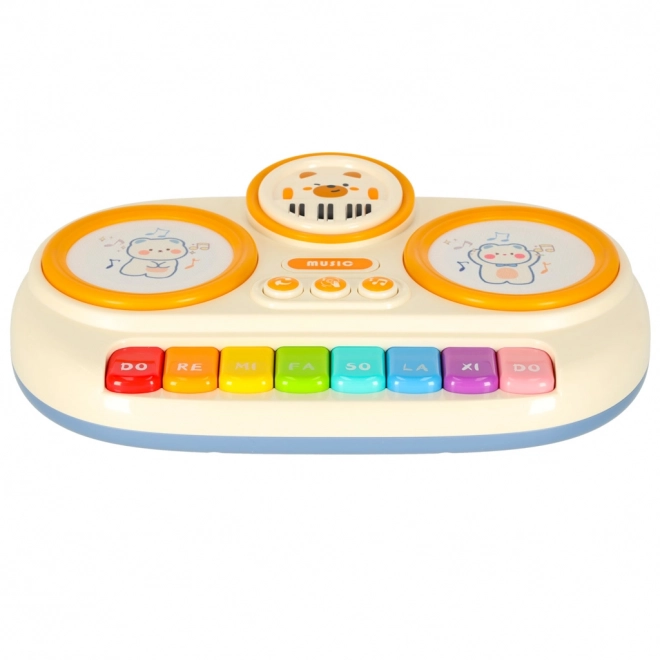 Piano éducatif interactif pour enfants couleur beige
