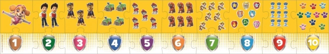Educational Puzzle Numbers Paw Patrol 20 Pieces