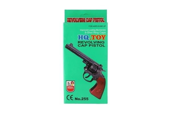 Kinder plastic revolver voor capsules 8 schoten
