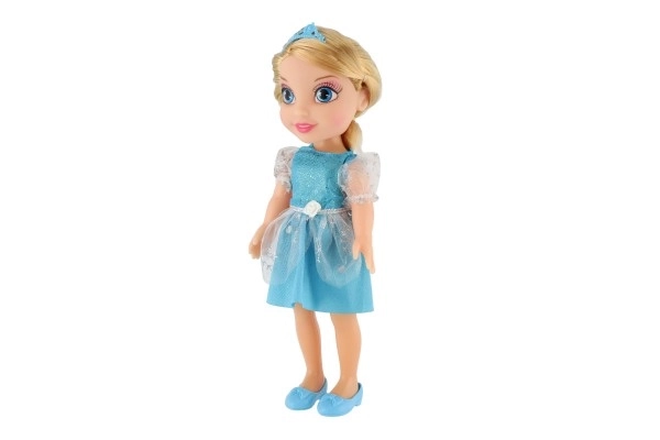Pop winterprinses IJskoninkrijk plastic 31cm in koker