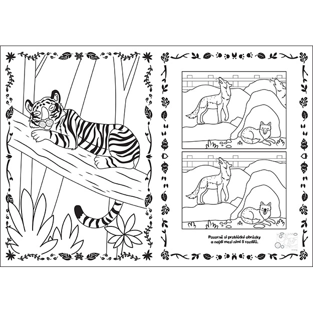 Kleurboek met stickers ZOO