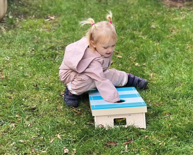 Small foot Spel 2in1 Cornhole en tafel hockey Actief