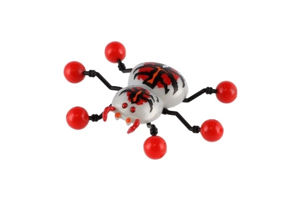 Plastic spin die op glas kruipt 8x6cm 4 kleuren op kaart