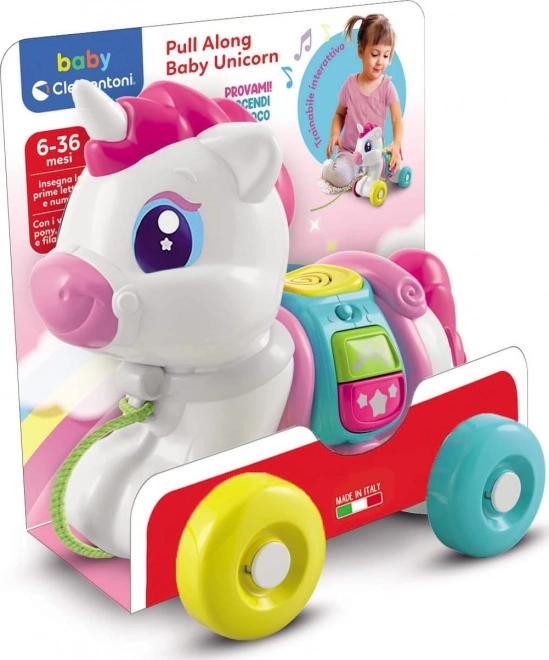 CLEMENTONI BABY Interactieve trekkende eenhoorn