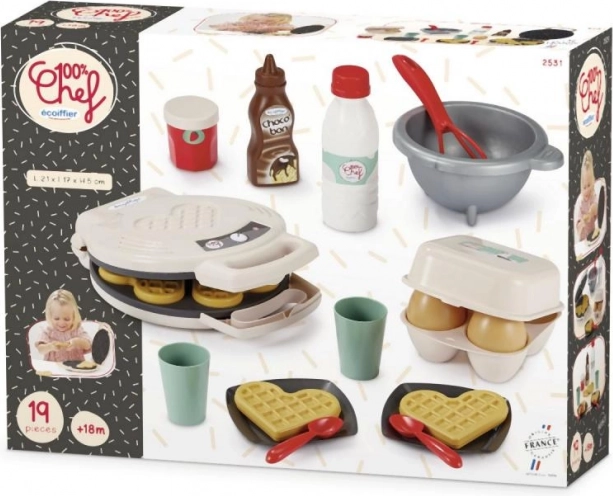 Wafelijzer met accessoires voor kinderen