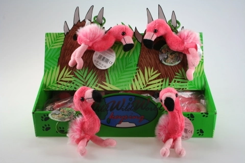 Plush Flamingo Keychain 24/pack