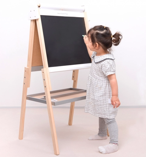 Wooden Double-Sided Board for Children