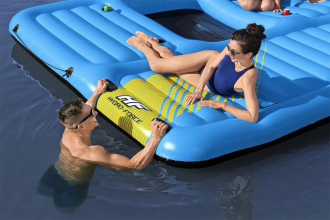 HYDRO-Force Ostrov + glijbaan 376x311cm BESTWAY