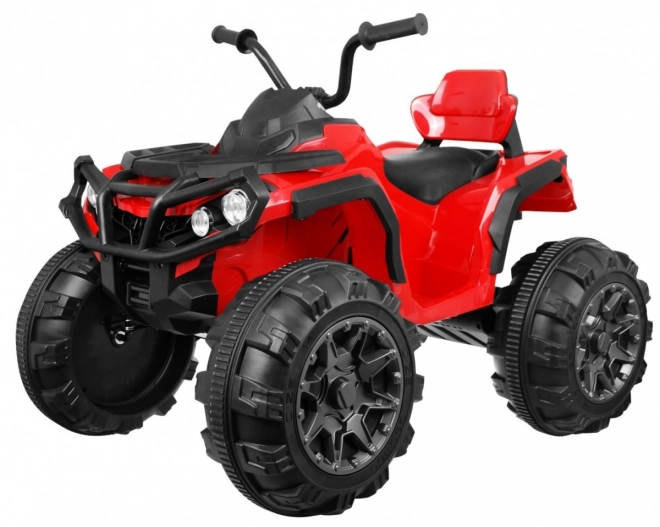 Vierwielige ATV 2,4GHz op batterij voor kinderen Rood + Afstandsbediening + EVA wielen + MP3 radio + Langzame start