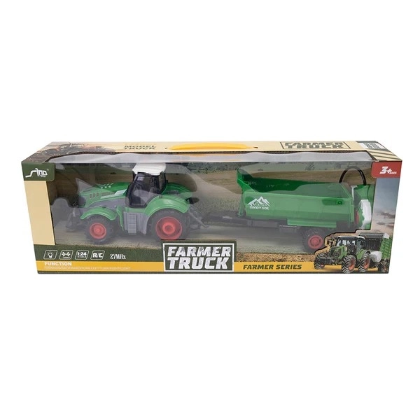 Leuke RC tractor met aanhanger