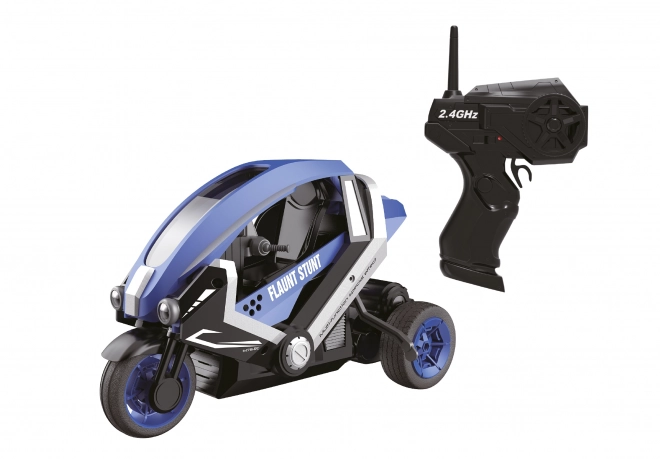 Ferngesteuertes Dreirad mit Stunt-Tricks 25 cm blau