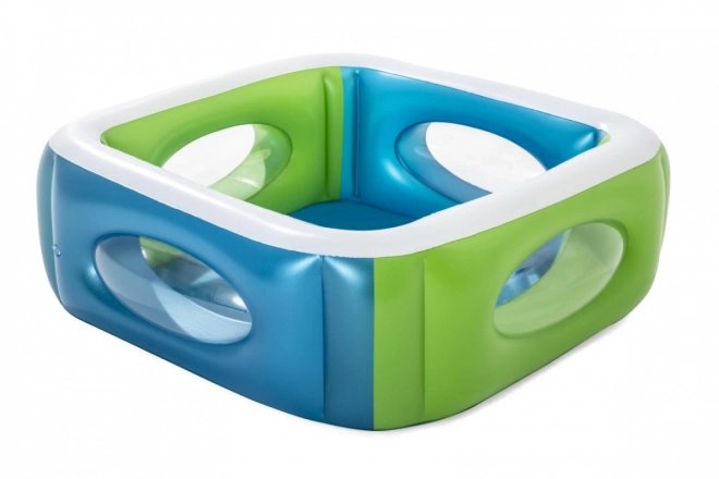 Inflatable Pool with Windows for Kids - 168 cm x 168 cm x 56 cm