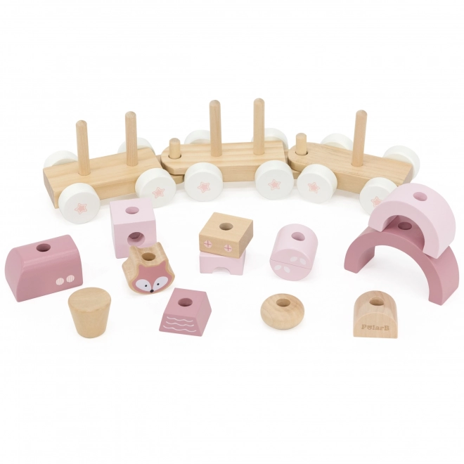 Viga Puzzle Train Set with Blocks