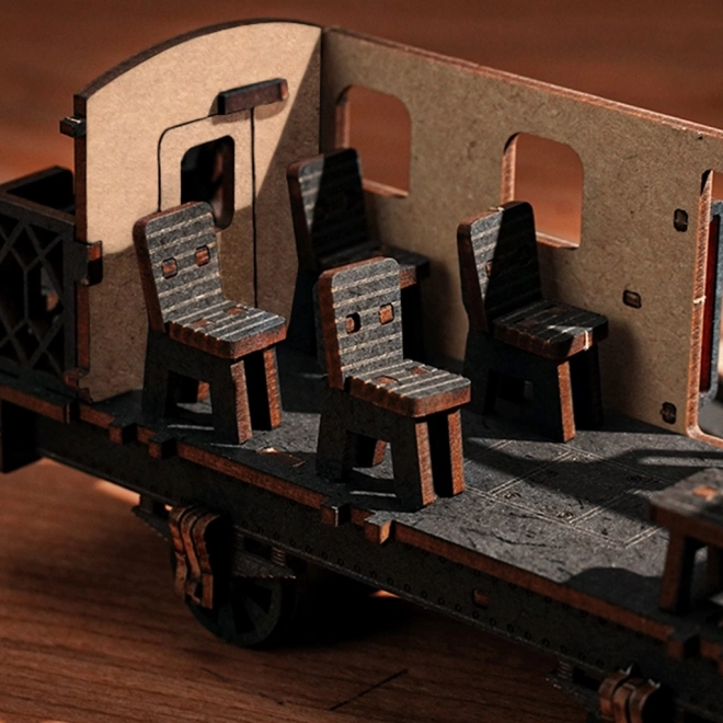 RoboTime 3D houten puzzel Vintage stoomlocomotief