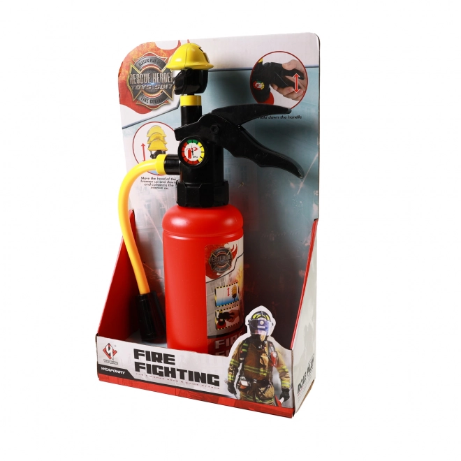 Waterpistool in de vorm van een brandblusser