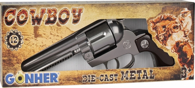Kovboj metalen revolver Gonher