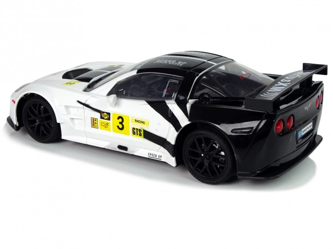 Racesportwagen R/C 1:18 Corvette C6.R Wit 2.4 G Lichten
