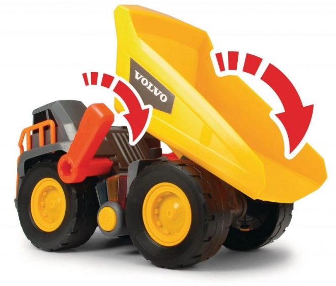Volvo toy dump truck with lights and sounds