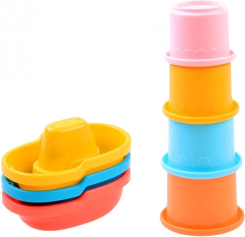 Bekers en bootjes voor creatieve waterspellen