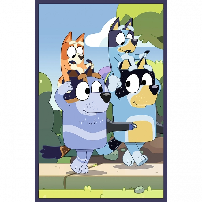 Puzzel 3x50 Familie Bluey
