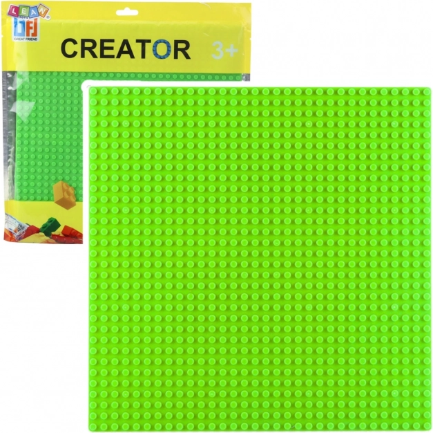 Construction Board for Building Blocks Green 25.5x25.5 cm