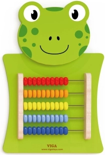 Viga tableau mural en bois avec boulier grenouille Montessori, certifié FSC