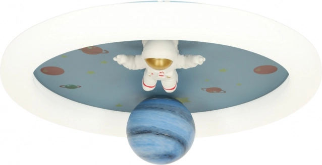 Dimbare LED plafondlamp voor kinderkamer met astronaut