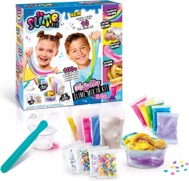 So Slime Metallic Slime Making Set 10 pcs