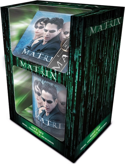 MATRIX Gift Set – ceramic mug, rubber keychain and cork coaster