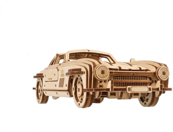 Ugears 3D houten mechanische puzzel Auto Winged Sports Coupé