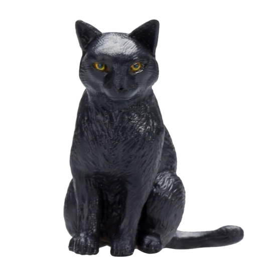 Mojo kat zwart zittend – figuur