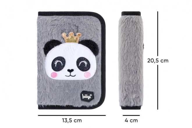 BAAGL School etui klassiek met twee flappen Panda