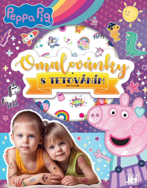 Coloring and Tattooing Peppa Pig