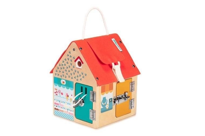 Lilliputiens – houten huisje met sloten