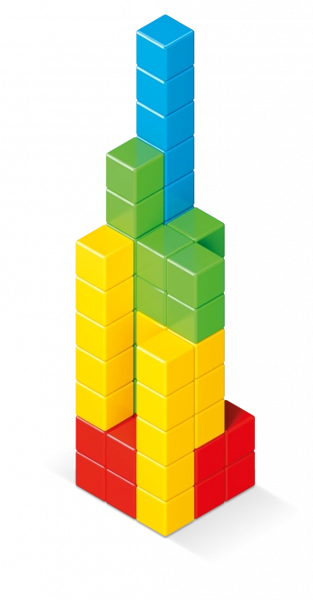 GEOMAG Blocs magnétiques Magicube Green Line 64 blocs