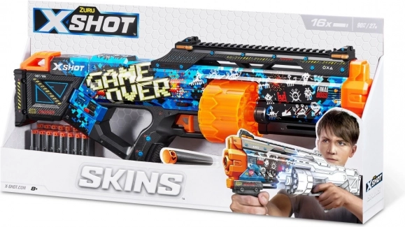 ZURU X-Shot Skins Last Stand – Schaumstoffpistole (16 Pfeile)