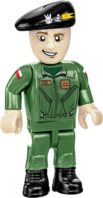 Two minifigures and flags