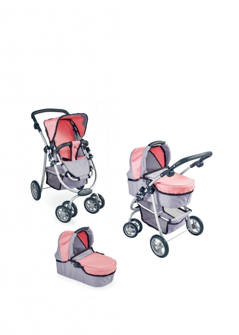 Kinderwagen für Puppen 3-in-1