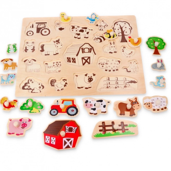 Grote houten puzzel Op het platteland