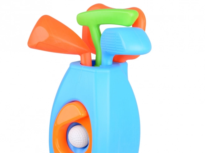 Set voor minigolf met standaard en accessoires