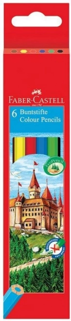 Crayons de couleur FABER-CASTELL, set de 6 couleurs