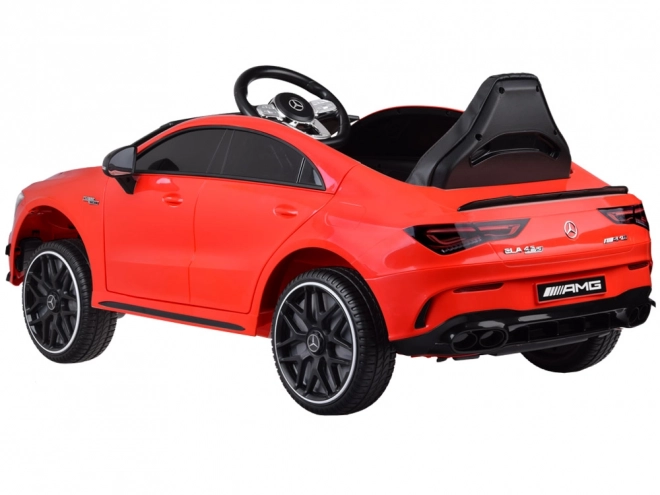 Children's Electric Car Mercedes AMG CLA 45s with Rocking Effect – Red
