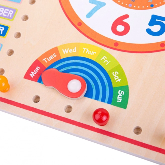 Bigjigs Toys Kalender met Klok