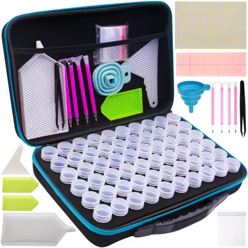 Grote set accessoires voor diamant schilderen