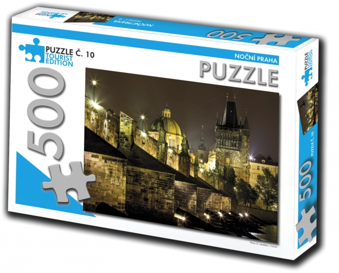 puzzel nachtelijk Praag toeristische editie 500 stukjes