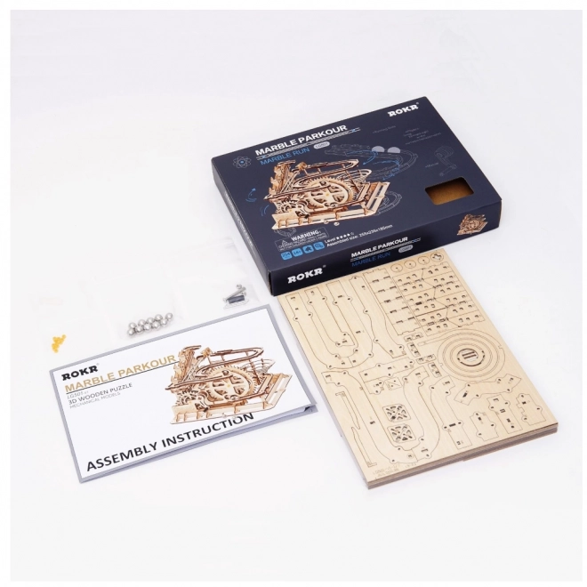 Wooden 3D Puzzle Rokr Marble Run Parkour