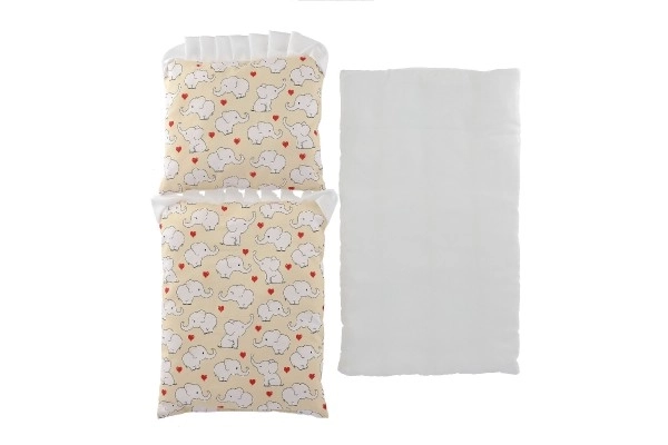 Doll Bedding Set with Pillow and Mat