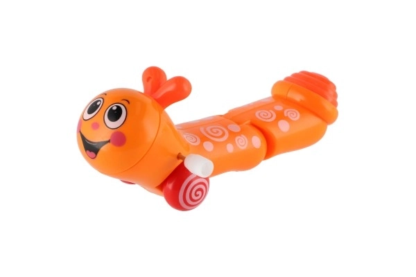 Kruipende plastic worm van 13cm, verkrijgbaar in 6 kleuren, 12 stuks in doos