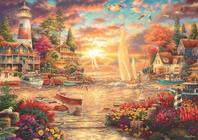 Puzzle Matin au bord du lac 1000 pièces
