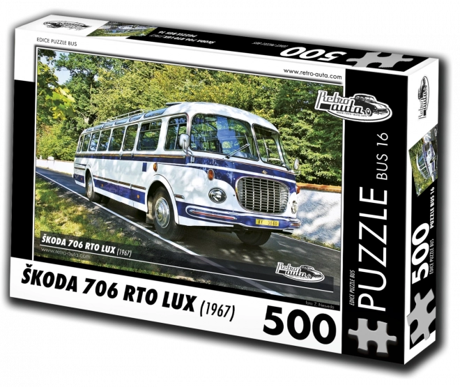 Puzzel RETRO-AUTA Škoda 706 RTO LUX bus 500 stukjes
